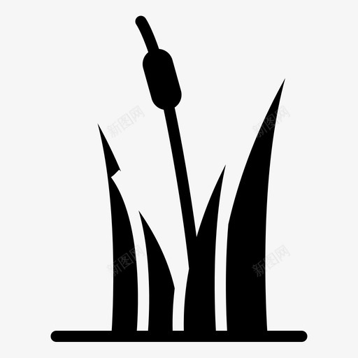 草自然芦苇图标svg_新图网 https://ixintu.com 小草icon 自然 芦苇 草