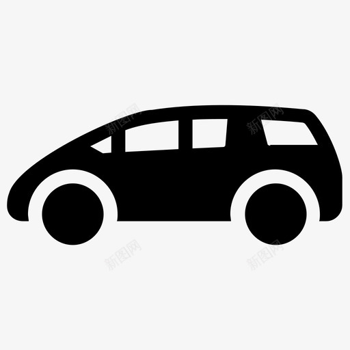 微型车家庭货车微型客车图标svg_新图网 https://ixintu.com 多功能车 家庭货车 微型客车 微型车 汽车字形矢量图标