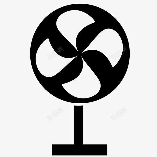 风扇电扇通风机图标svg_新图网 https://ixintu.com 电扇 通风机 风扇