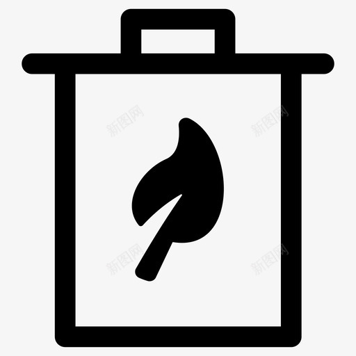 生态生态垃圾箱环境图标svg_新图网 https://ixintu.com 垃圾箱垃圾删除 环境 生态 生态垃圾箱
