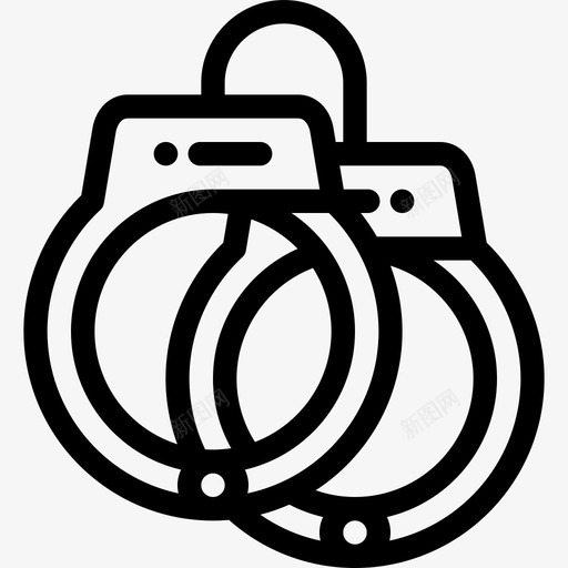 手铐警察局3直系图标svg_新图网 https://ixintu.com 手铐 直系 警察局3