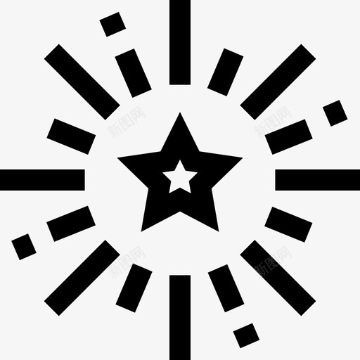 烟花印度独立日3直线图标svg_新图网 https://ixintu.com 印度独立日3 烟花 直线
