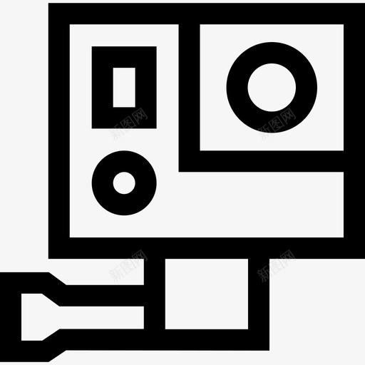 Gopro视频工作室2线性图标svg_新图网 https://ixintu.com Gopro 线性 视频工作室2