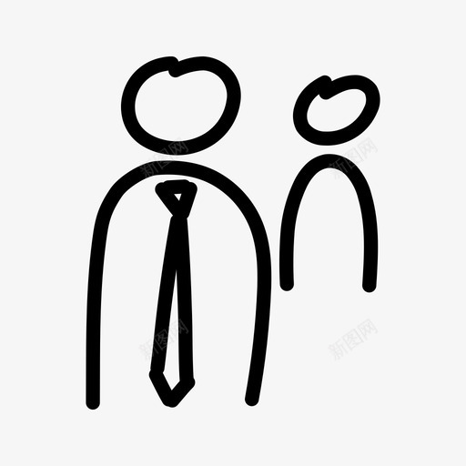 涂鸦领导老板首席执行官图标svg_新图网 https://ixintu.com 人力资源 公司 员工 涂鸦领导 简单涂鸦大纲集合 老板 首席执行官