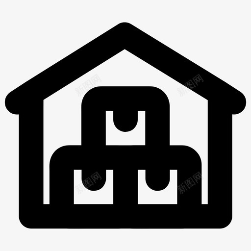 仓库物流商品图标svg_新图网 https://ixintu.com 仓库 商品 商店 所有尺寸的基本图标 物流