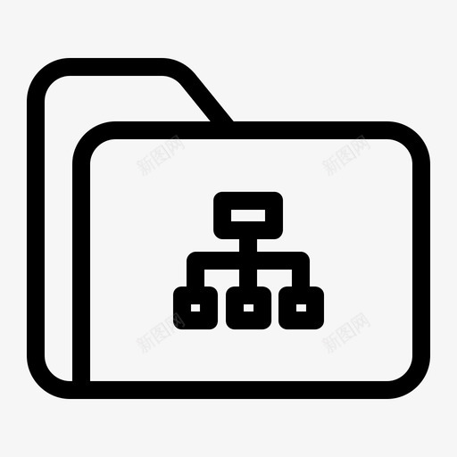 文件夹流多媒体图标svg_新图网 https://ixintu.com 多媒体 存储 文件夹 流