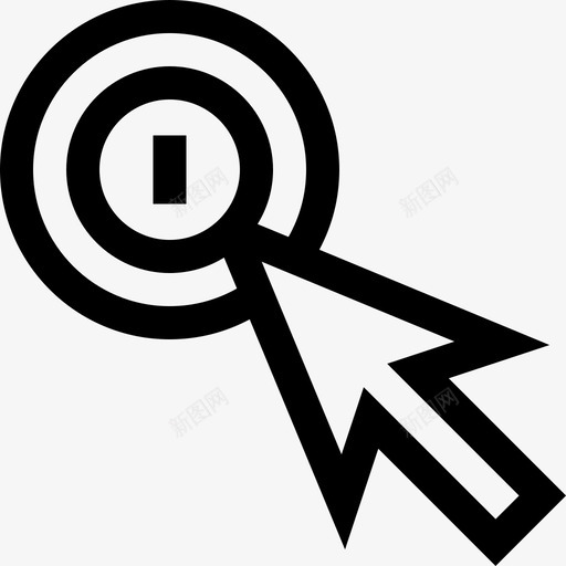 按点击付费营销seo8线性图标svg_新图网 https://ixintu.com 按点击付费 线性 营销seo8