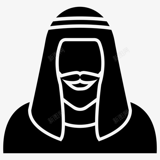 阿拉伯人埃及人古老的传统文化载体图标svg_新图网 https://ixintu.com 古老的传统文化载体图标 埃及人 阿拉伯人 阿拉伯人头像