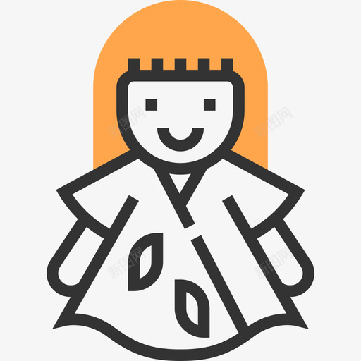 仙女幻想人物2黄影图标svg_新图网 https://ixintu.com 仙女 幻想人物2 黄影