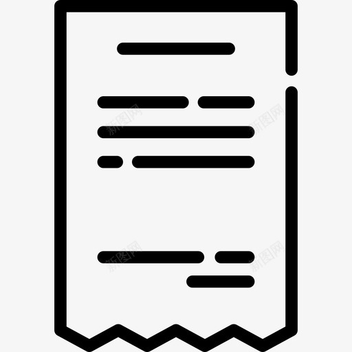 发票市场营销8直线图标svg_新图网 https://ixintu.com 发票 市场营销8 直线