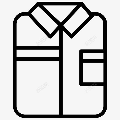 衬衫正式衬衫男式衬衫图标svg_新图网 https://ixintu.com 正式衬衫 男式衬衫 缝纫线和针线图标 缝线衬衫 衬衫