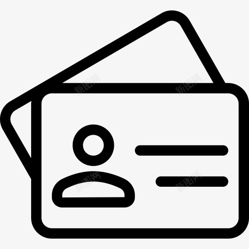 名片商务70直系图标svg_新图网 https://ixintu.com 名片 商务70 直系
