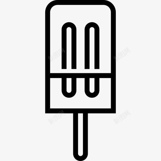 冰棒夏季食品饮料5线性图标svg_新图网 https://ixintu.com 冰棒 夏季食品饮料5 线性