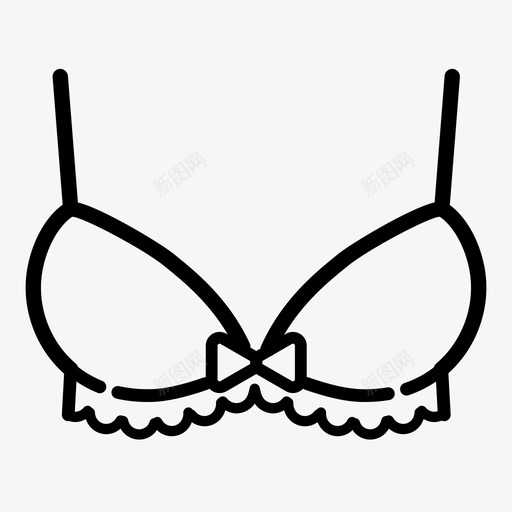 胸罩美女时尚图标svg_新图网 https://ixintu.com 内衣 女性 时尚 美女 胸罩 衣服
