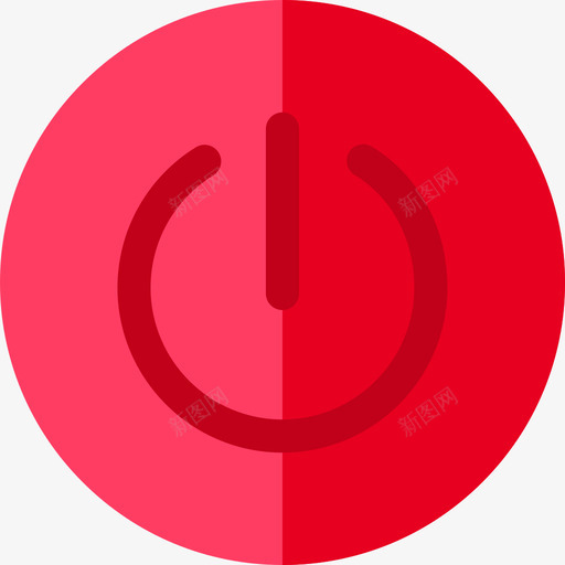 电源按钮家庭自动化8扁平图标svg_新图网 https://ixintu.com 家庭自动化8 扁平 电源按钮