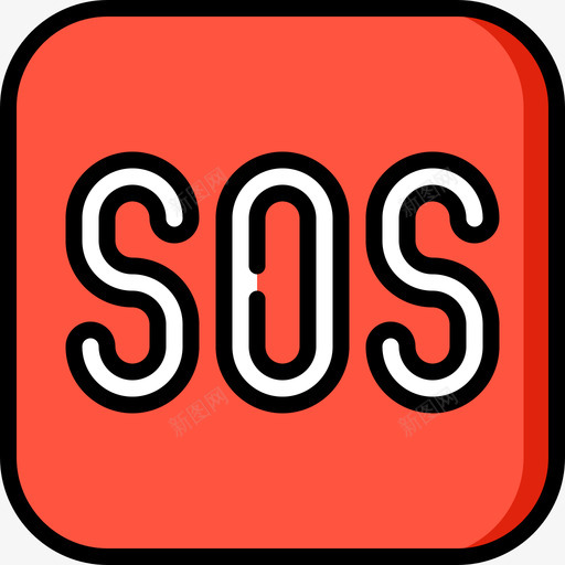 Sos符号23线颜色图标svg_新图网 https://ixintu.com Sos 符号23 线颜色
