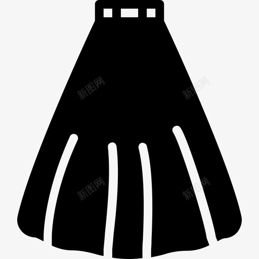 裙子女装2填充图标svg_新图网 https://ixintu.com 填充 女装2 裙子