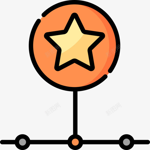 星形信息图形元素2线性颜色图标svg_新图网 https://ixintu.com 信息图形元素2 星形 线性颜色