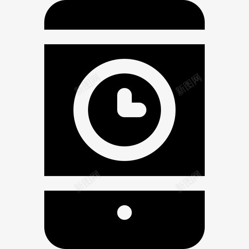 智能手机时间管理13已填充图标svg_新图网 https://ixintu.com 已填充 时间管理13 智能手机