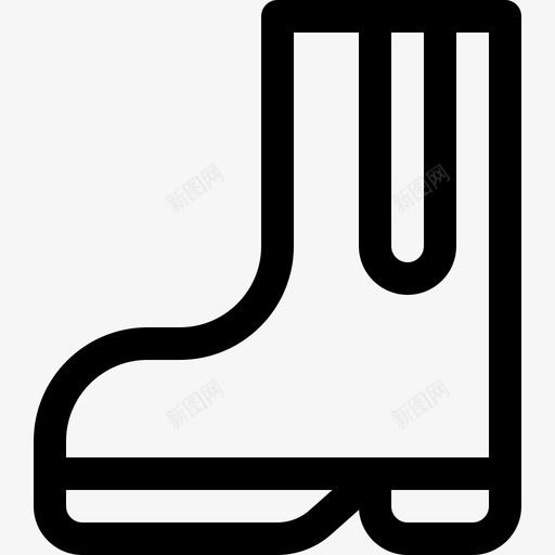 靴子农业11直线型图标svg_新图网 https://ixintu.com 农业11 直线型 靴子