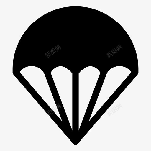 降落伞飞行高空图标svg_新图网 https://ixintu.com 2018年8月28日 天空 跳伞 降落伞 飞行 高空