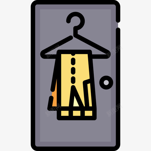 更衣室购物中心7线性颜色图标svg_新图网 https://ixintu.com 更衣室 线性颜色 购物中心7