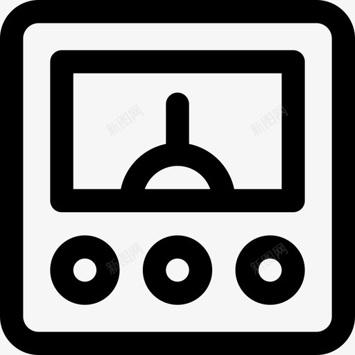 电压表建筑结构9线性图标svg_新图网 https://ixintu.com 建筑结构9 电压表 线性