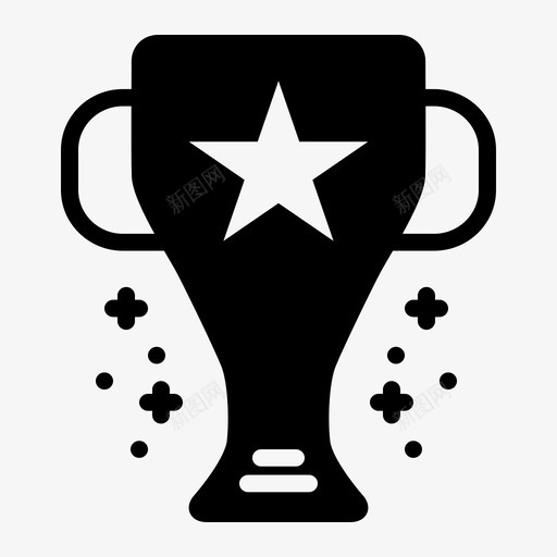 奖杯冠军奖章图标svg_新图网 https://ixintu.com 优胜者 体育 冠军 奖杯 奖章