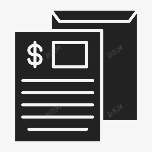 发票帐单商业图标svg_新图网 https://ixintu.com 发票 商业 帐单 收据 票证