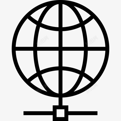 球形数据存储2线性图标svg_新图网 https://ixintu.com 数据存储2 球形 线性