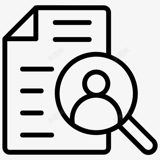 招聘就业人力资源图标svg_新图网 https://ixintu.com it工作场所行图标 人力资源 人才搜索 就业 招聘 搜索员工