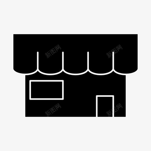 商店公共场所摊位图标svg_新图网 https://ixintu.com ios 公共场所 商店 广告 摊位 网页设计字形 营销