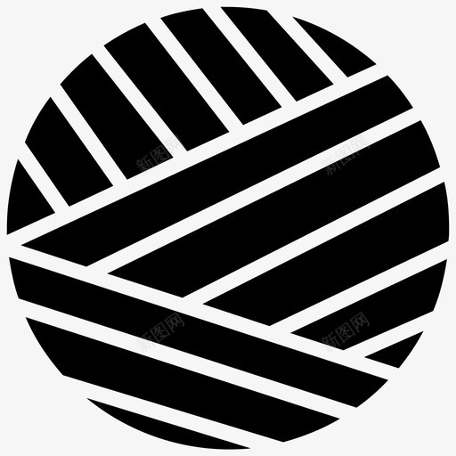 纱线球钩针羊毛图标svg_新图网 https://ixintu.com 毛线 纱线球 缝纫和针线符号 羊毛 羊毛线轴 钩针