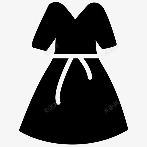 采购产品连衣裙礼服舞会礼服图标svg_新图网 https://ixintu.com 女衬衫 成衣 束腰外衣 礼服 缝纫和针线雕刻图标 舞会礼服 采购产品连衣裙