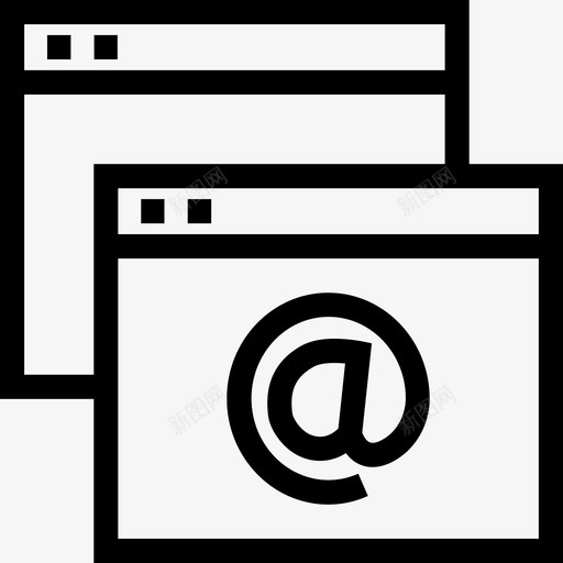 网络邮件搜索引擎优化营销6线性图标svg_新图网 https://ixintu.com 搜索引擎优化营销6 线性 网络邮件