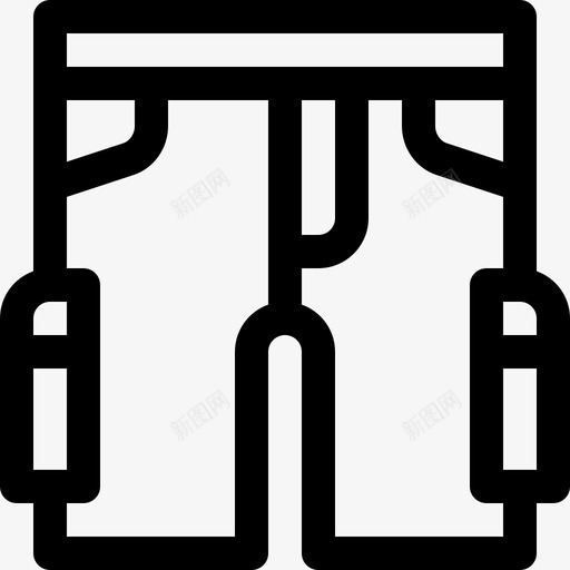 短滑冰2直线型图标svg_新图网 https://ixintu.com 滑冰2 直线型 短