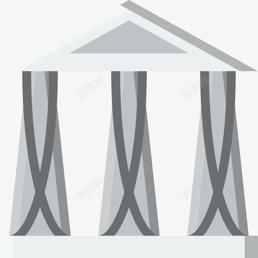 拱门建筑3平面图标svg_新图网 https://ixintu.com 平面 建筑3 拱门