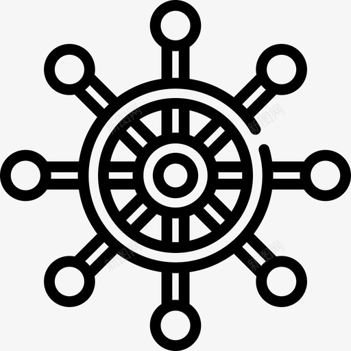 方向舵暑假7线性图标svg_新图网 https://ixintu.com 方向舵 暑假7 线性
