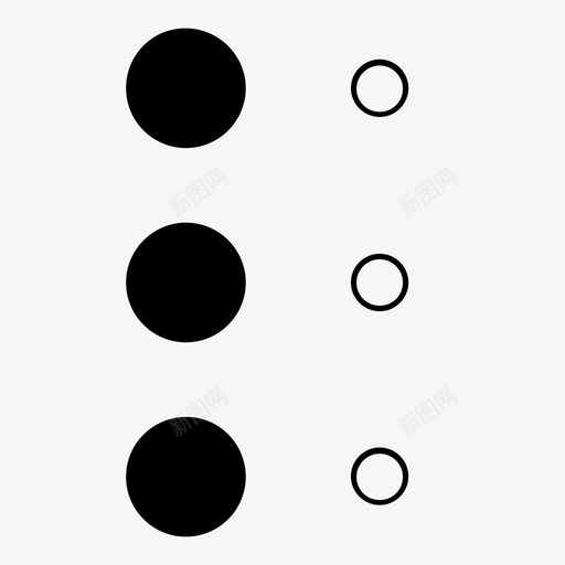 盲文l字母表盲文图标svg_新图网 https://ixintu.com 凸点 字母表 点 盲文 盲文l 触摸