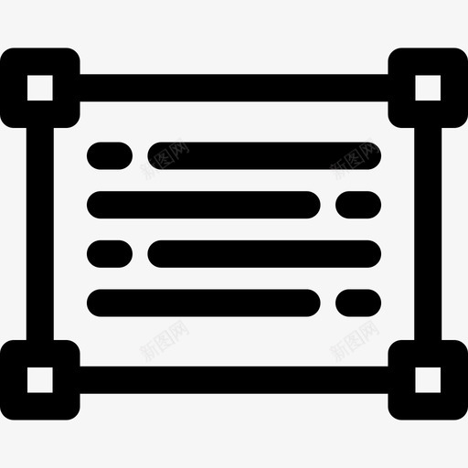 文本响应式12线性图标svg_新图网 https://ixintu.com 响应式设计12 文本 线性
