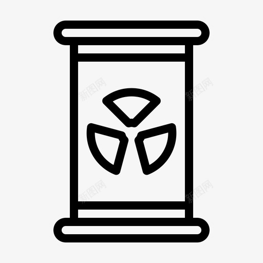 核废料生态工业图标svg_新图网 https://ixintu.com 工业 核废料 生态 生态工业线 电力