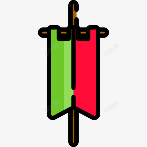 旗帜皇室4线颜色图标svg_新图网 https://ixintu.com 旗帜 皇室4 线颜色