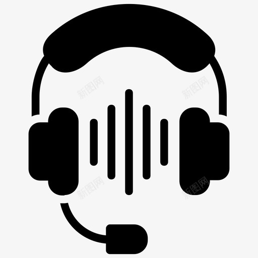 耳机dj音乐图标svg_新图网 https://ixintu.com dj it工作区字形图标 耳机 音乐 音乐收听