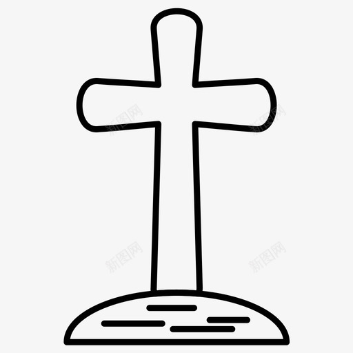 坟墓死亡墓碑图标svg_新图网 https://ixintu.com 万圣节图标集向量 坟墓 墓地 墓碑 撕裂 死亡