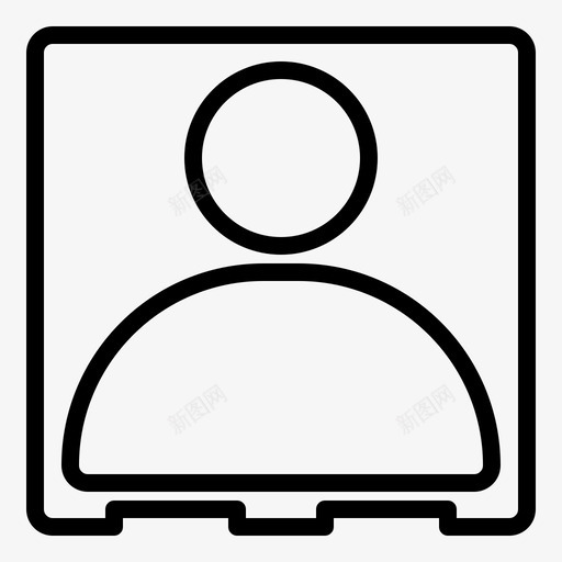 联系人个人用户界面图标svg_新图网 https://ixintu.com web开发人员 个人 用户界面 用户界面大纲 联系人