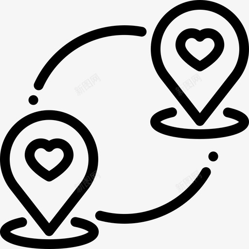 占位符约会应用程序8线性图标svg_新图网 https://ixintu.com 占位符 约会应用程序8 线性