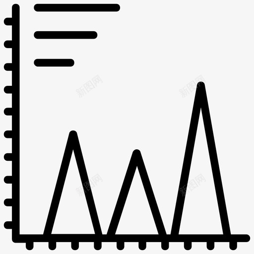 频率多边形分析仪表板图标svg_新图网 https://ixintu.com 仪表板 分析 图形 数据可视化 数据可视化线图标 频率多边形