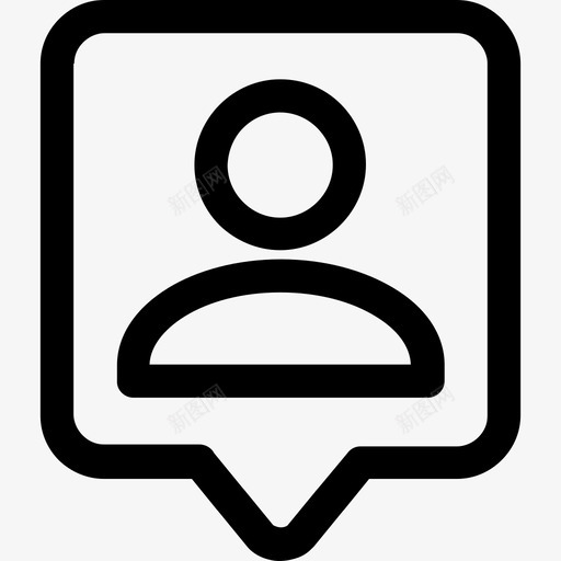 用户接口29线性图标svg_新图网 https://ixintu.com 接口29 用户 线性