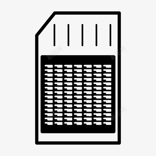 sim电话卡片电话硬件图标svg_新图网 https://ixintu.com microsd sim卡 sim电话 业务概要 内存 卡片电话 硬件
