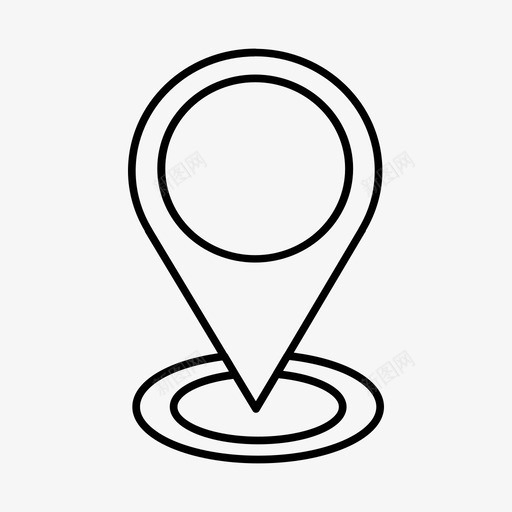 位置地图销定位点图标svg_新图网 https://ixintu.com 位置 占位符 地图销 定位点